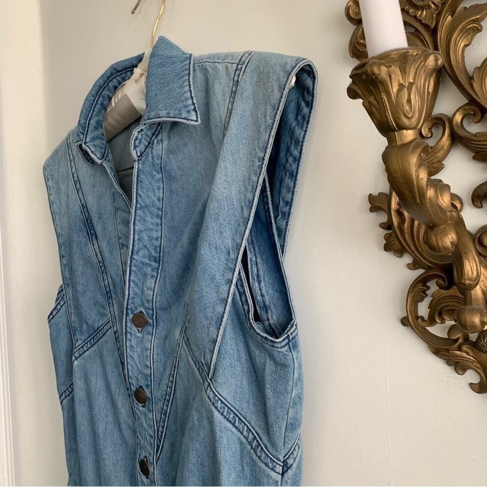 BA&SH FIGO JUMPSUIT DENIM - Picture 9 of 16